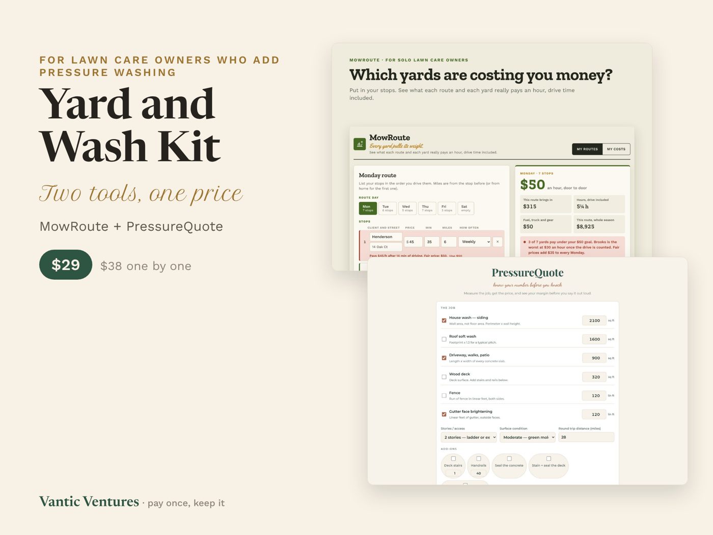 Yard and Wash Kit